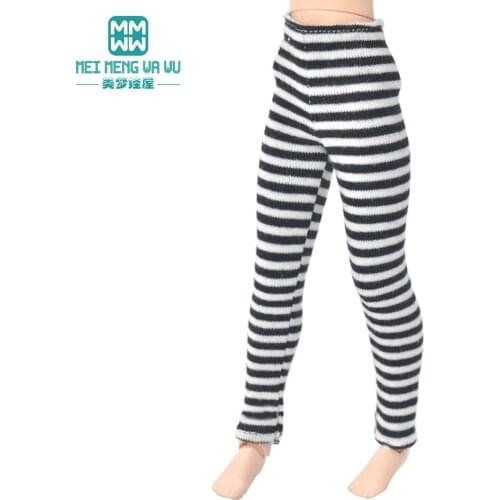 1PCS Blyth doll clothes fashion Striped leggings for Azone OB23 OB24 1/8 doll accessories
