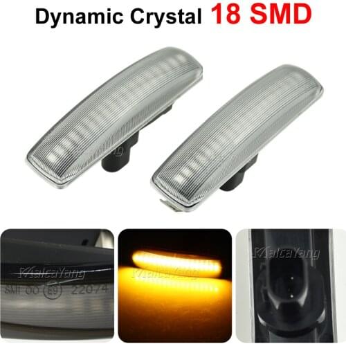 2Pcs LED Turn Signal Dynamic Side Marker Lamps Repeater Indicator Light For Land Rover Discovery 3 4 Rover Sport L320 Freeland 2