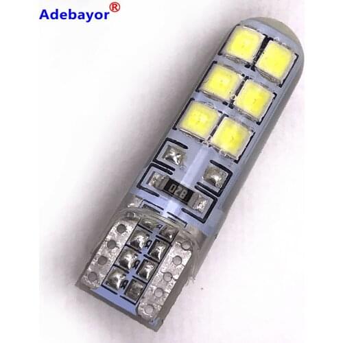 300 pcs Car Auto LED T10 Canbus 194 W5W 2835 SMD 12 LED Light Bulb No Error LED Light Parking T10 LED Car Side Light adebayor