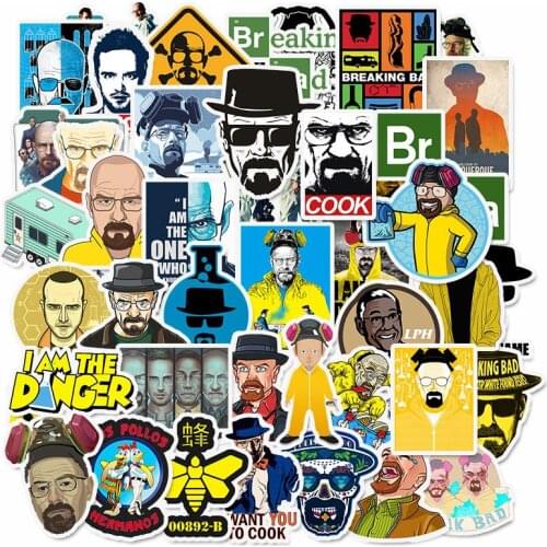 50 breaking bad stickers creative doodle laptop stickers game stickers