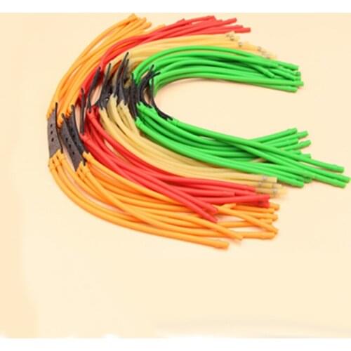 5PCS 8 PCS 10 PCS Lot six elastic rubber band hunter slingshot slingshot hunting accessories sling