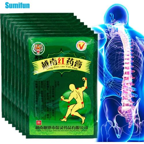 8/24Pcs Vietnam Red Tiger Balm Pain Relief Patch Orthopedic Rheumatic Arthritis Medical Plasters Joint Muscle Pain Killer Patch