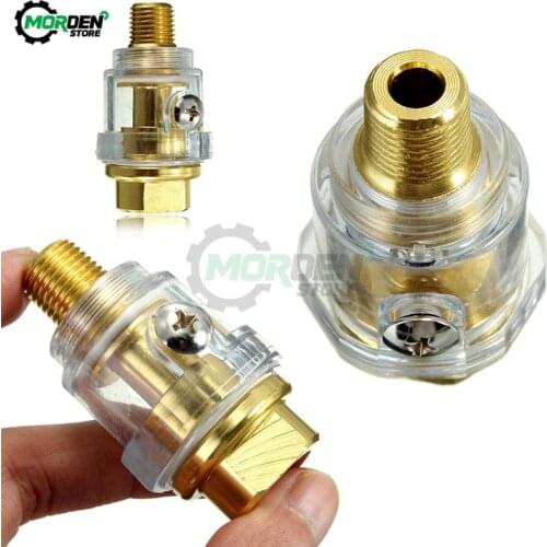 Hardware Oiler Lubricator of 1/4" BSP Mini In-Line Oiler Lubricator for Pneumatic Tool & Air Compressor Pipe