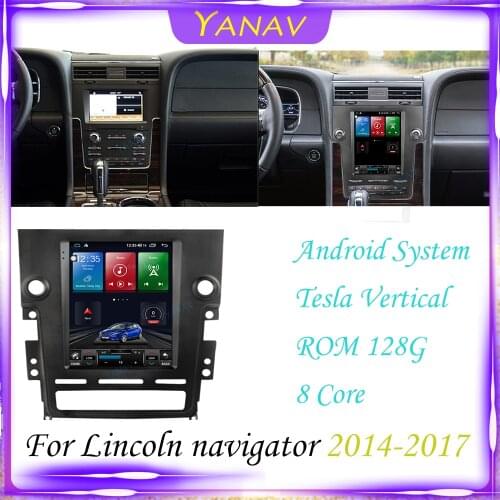 Car Radio GPS navigation Android For Lincoln navigator 2014-2017 Vertical HD Screen Stereo Receiver Video Multimedia MP3 Player