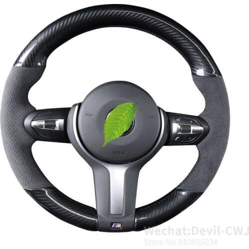 Alcantara car steering wheel cover hand-stitched premium suede leather For BMW series wear-resistant Grip Cover car accessories