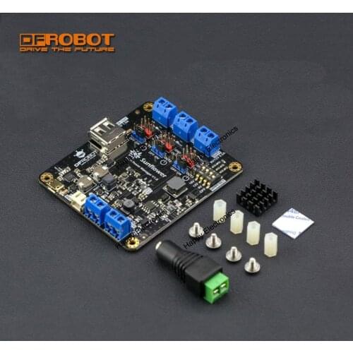 DFRobot Sunflower high efficiency Solar Power Manager 9V 12V 18V LTC3652 Chip with MPPT for IoT Internet of Things