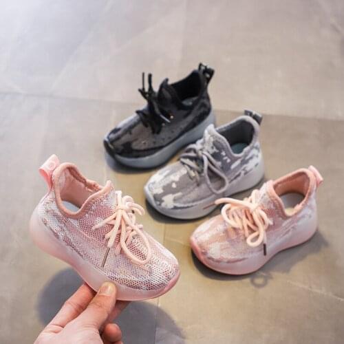 New Fashion Net Breathable Leisure Sports Shoes Kids Sneakers for Girls Shoes for Boys Brand Children Shoes Baby Toddler Shoes