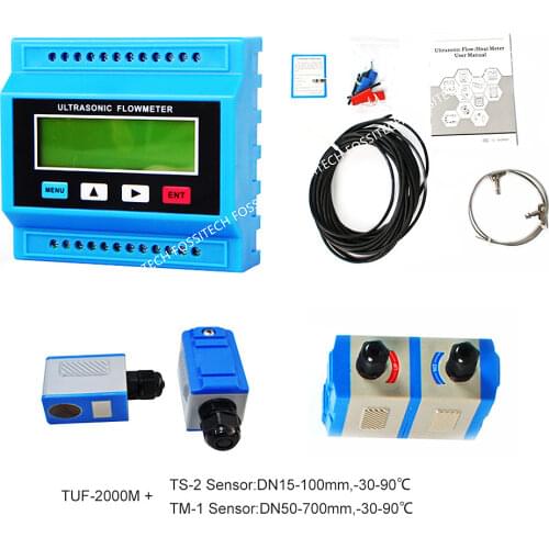 TUF-2000M TS-2(DN15~DN100mm) TM-1(DN50~DN700mm) TL-1(DN300~DN6000mm) Ultrasonic Module Flow Meter Flowmeter