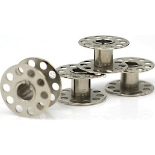 DHL 5000pcs practical Metal Bobbins Spool Sewing Craft Tool Stainless Steel Sewing Machine Bobbins Spool