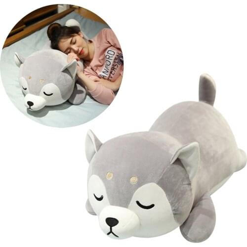 Kawaii Anime Husky Plush Stuffed Soft Pillow Doll Cartoon Dog Cute Husky Soft Toy Best Gifts for Girlfriends and Children