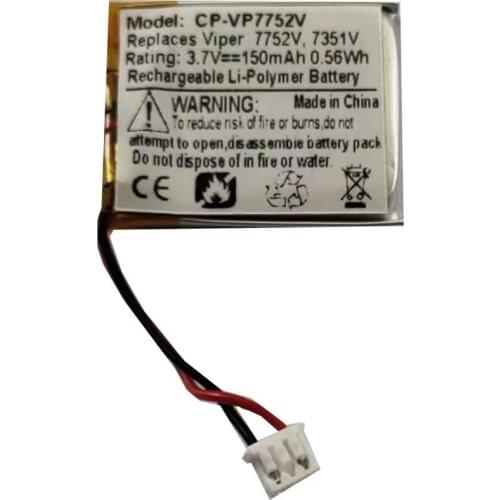 New 3.7V 150mAh Li-Polymer Battery Suitable for Clifford 7752X, Clifford 7351X car remote control batteries Rechargeable