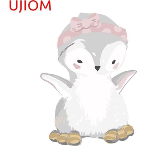 UJIOM Cute Cartoon Penguin Decoracion Para Sala Bedroom Accessories Wallpaper Childrens Bedroom Decor Wall Stickers Mural Art