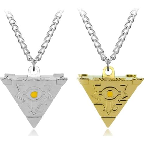 Fashion Yu-gi-oh! toy Puzzle Chain Necklaces Pendants Golden and Bright Men & Women Jewelry