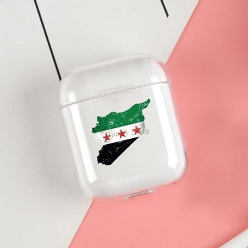 Flag of Syria Independence Flag Map Soft TPU Case For Apple Airpods 1/2 Protective Cases Bluetooth Wireless Earphone Cover