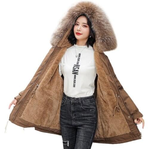 2022 new Thick Warm Winter Coat Women Winter Jacket Fur Lining Hooded Female Long Parkas Snow Wear Padded Clothes