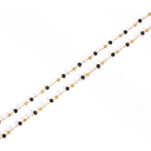Preserving 18K Gilded Chain Gold-Plated Chain Pearl Handmade Chain Extension Chain Necklace Bracelet Material DIY Accessories