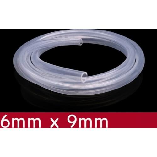 Transparent Flexible Silicone Tube ID 6mm x 9mm OD Food Grade Non-toxic Drink Water Rubber Hose Milk Beer Soft Pipe Connect