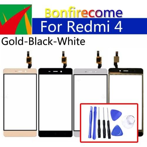5.0" For Xiaomi Redmi 4 Redmi4 Touch Screen Panel Sensor LCD Display Glass Lens Panel Touchscreen Digitizer