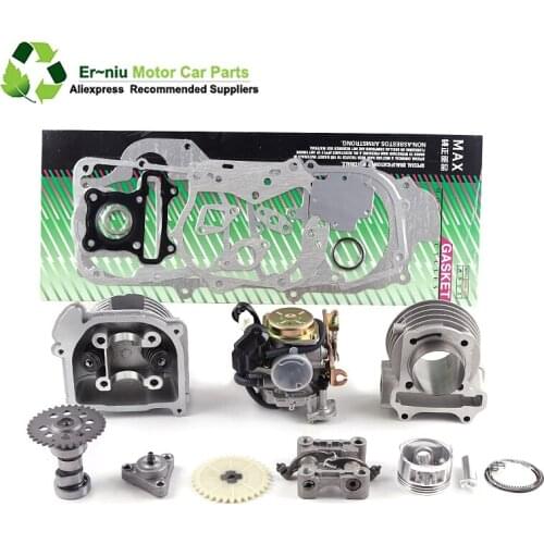 Scooter Cyinder GY6 50/80cc upgrade GY6 100cc add power 30% 139QMB 137QMA GY6 100cc 50mm Big Bore+ Racing parts A9 Camshaft