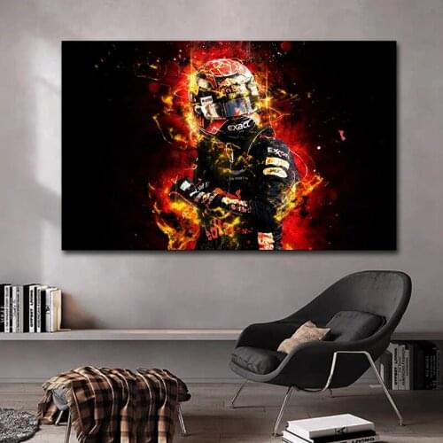 Modern Wall Art Car Racer Posters and Prints Wall Art Canvas Painting Cuadros Wall Art Picture for Living Room Home Decoratio