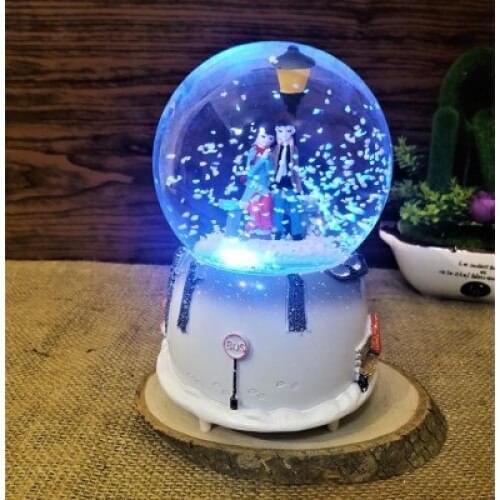 Luminous Musical Inkjet Snow Globe Mh-71