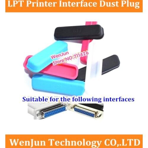 Universal DB25 female Dustproof LPT printer interface dust plug protect Dust cover for PC desktop notebook