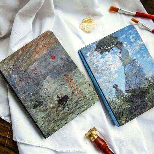 Journals Notebooks Vintage Hardcover Van Gogh Oil Painting Cover Diary Pad Office Stationery Diary School Supplies Sketchbook