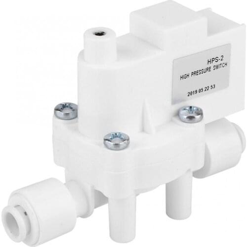 1/4" 0.25Mpa DC 24V High Pressure Switch For Pump Ro Water Fitlers Reverse Osmosis Tank Action Fast Response