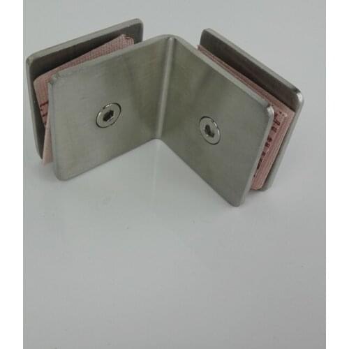 1PCS Square Mirror 90 and 180 Degrees Glass Clamp Bracket Holder GLASS BRACKET CLAMPS CLIPS ADAPTERS Solid Handrail Balustrade