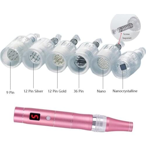 10pcs Micro needle Screw Cartridge Replacement For Micro-needling Pen 9 pin/ 12 pin / 36 pin / nano / 3D / 5D Needles Cartridges