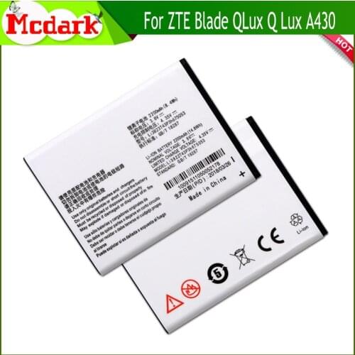 10PCS/LOT LI3822T43P3h675053 Battery For ZTE Blade QLux Q Lux A430 Beeline Pro Batterie Bateria Accumulator 2200mAh
