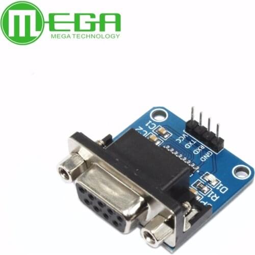 10pcs/lot MAX3232 RS232 to TTL Serial Port Converter Module DB9 Connector MAX232