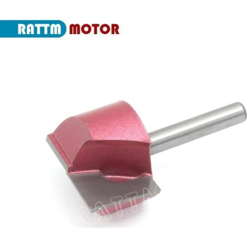 2pcs Clear bottom knife Milling cutter for wood flat bottom knife engraving bits 6mm Machine tool cutter