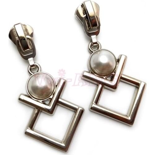 20pcs/lot, Brandnew Clothes Accessories Silver Color 5# & 8# Zipper Sliders for Metal Zipper, Nylon Zipper, Resin Zipper