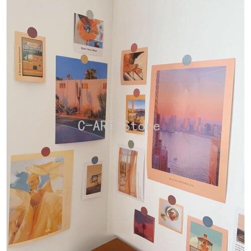 20Pcs Ins Style Literary Landscape Photos Wall Stickers Layout Retro Photography Props Decoration Paper Card Home Decor