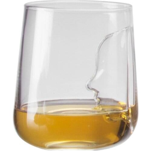 200-800ml Creative People Face Wine Set Goblet Whisky Glasses Cup Lead-Free Crystal Champagne Wine Pouring Bottle Bar Dispenser