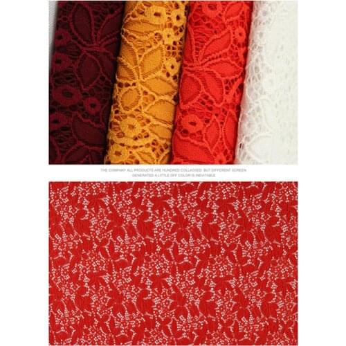 5Yards soft nylon spandex fashion stretch lace new floral design lace fabric 58" wide