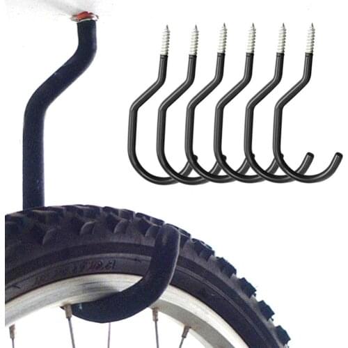 6Pcs Bicycle Cycling Bike Garage Wall Mount Storage Hook Hanger Stand Bracket Bike Hook Racks Kitchen Bathroom Organizer