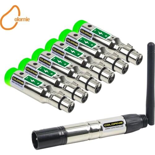 2.4G Wireless Built-in Battery Receiver DMX512 Controller XLR Transmitter For Disco DJ Party Bar Light