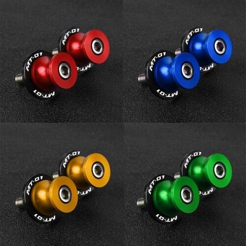 For YAMAHA MT-01 MT01 MT 01 2004-2009 2008 Motorcycle Accessories CNC Aluminum Frame Stands Sliders Swingarm Spools M6 6MM Screw