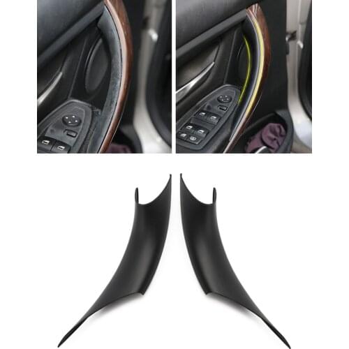Car Interior Door Handle Cover For BMW F30 F35 3 4 Series Car Modification Disassembly-free Black Car Inner Inside Door Pull