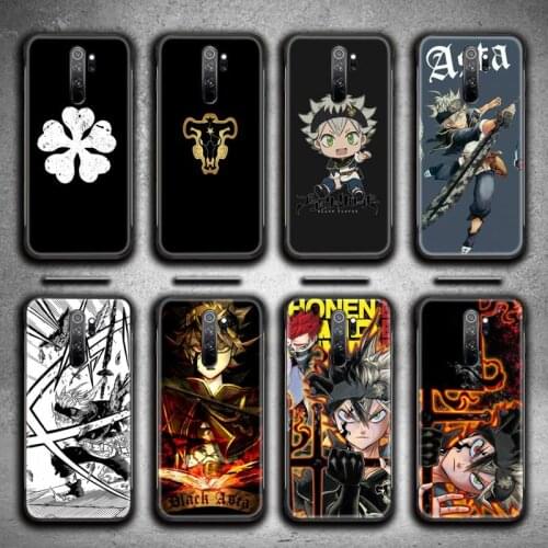 Black Clover Anime Asta Phone Case for Redmi 9A 9 8A 7 6 6A Note 9 8 8T Pro Max K20 K30 Pro