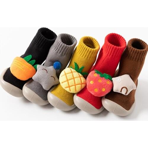 Baby Socks Shoes Toddler Indoor Newborn Socks Winter Thick Terry Cotton Infant Animal Funny Booties Cotton Anti-slip Warm