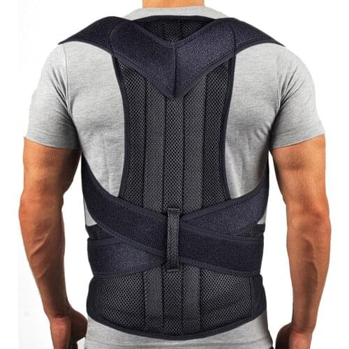 Breathable Mesh Medical Posture Corrector Back Support Belt Spine Lumbar Brace Posture Correction Stop Slouching Back Pain Belt
