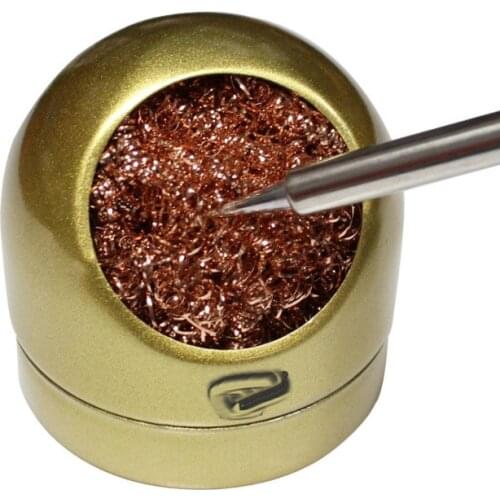 CMT-599B Welding Head Cleaning Anti-Static Soldering Iron Tip Cleaning Seat with Cleaning Ball