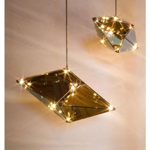 G4 LED Bulb Diamond Glass Chandelier Pendant Lamp Living Room Dining Room Bedroom Ceiling Light Ceiling Lamp PA0061