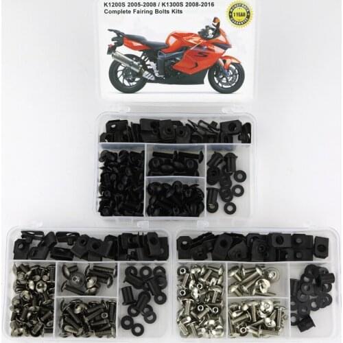 Fit For BMW K1200S 2005-2008 K1300G 2008-2016 Complete Full Fairing Bolts Kit Washer Fastener Screws Nuts Steel