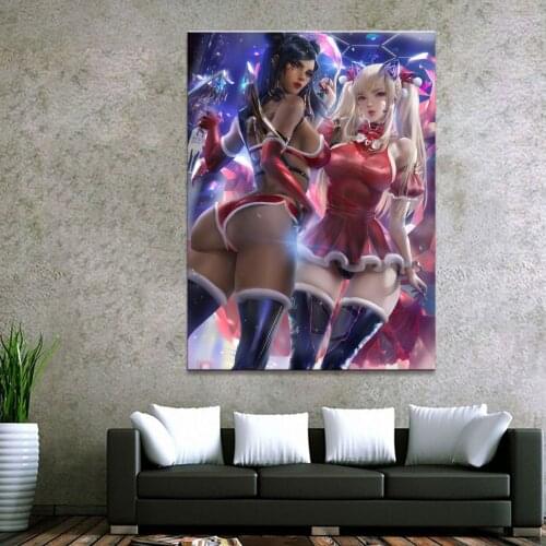 Home Decor Modular Canvas Picture 1 Piece Sexy D.Va Overwatch Game Painting Poster Wall For Home Canvas Painting Wholesale