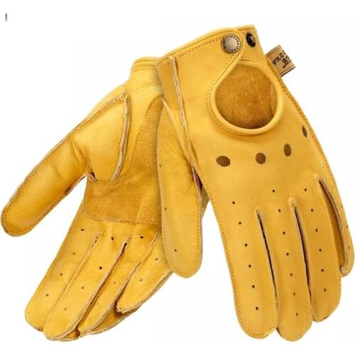 Motorfiets Handschoenen Geitenleer Moto Handschoenen Zomer Ademend Motorrijden Volledige Half Vinger Handschoenen