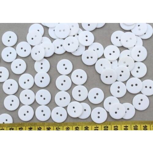 Set of 500 pcs Resin Round 2 holes white Children Candy Buttons 18mm-LK0028